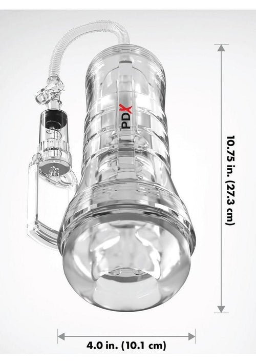Load image 1 in gallery view. Pdx Elite Viewtube Vac XXL Pump See-Thru EZ-Grip Pump Stroker PDX Elite