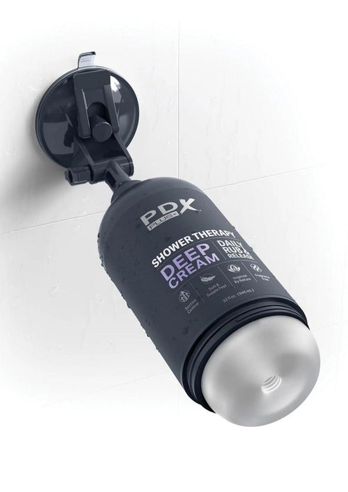 Load image 1 in gallery view. Pdx Plus Shower Therapy Deep Cream Discreet Stroker - Frosted PDX Plus