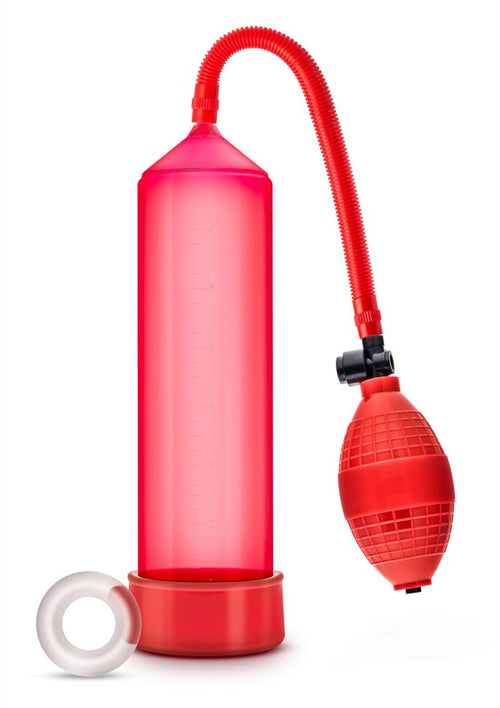 Load image 1 in gallery view. Performance Vx101 Male Enhancement Penis Pump - Red - 9.5in