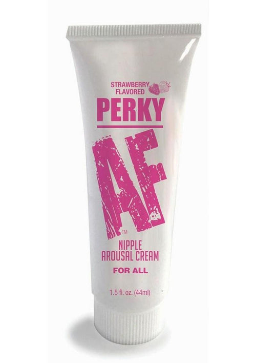 Load image 1 in gallery view. Perky AF Nipple Arousal - Cream/Strawberry - 1.5oz