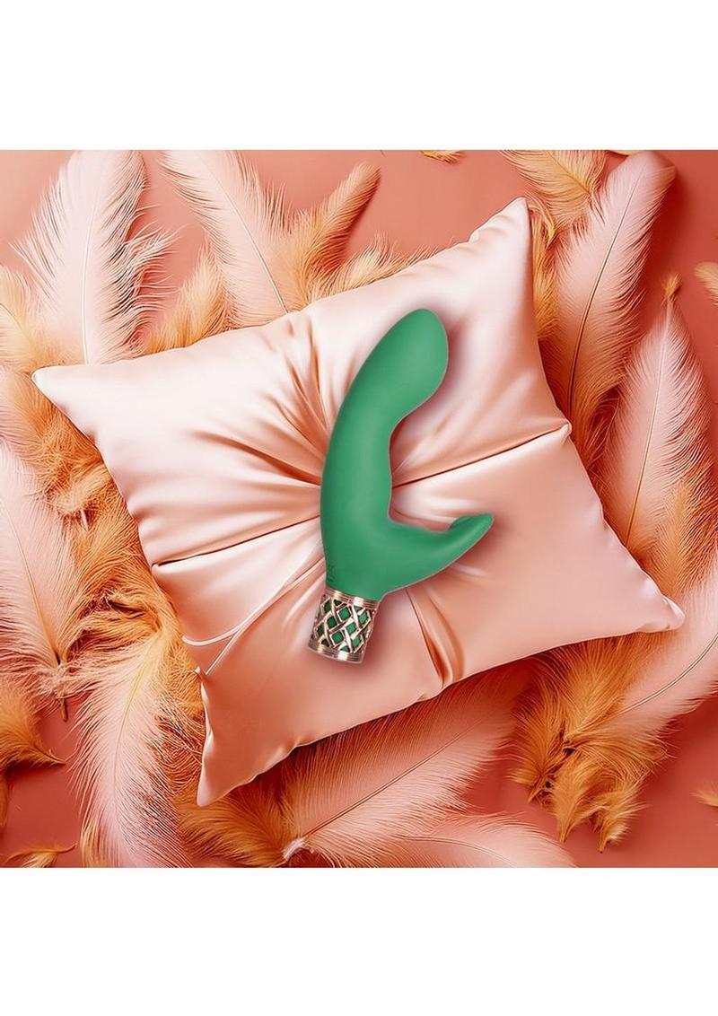Pillow Talk Secrets Sinful Rechargeable Silicone Dual Vibrating Wand Pillowtalk