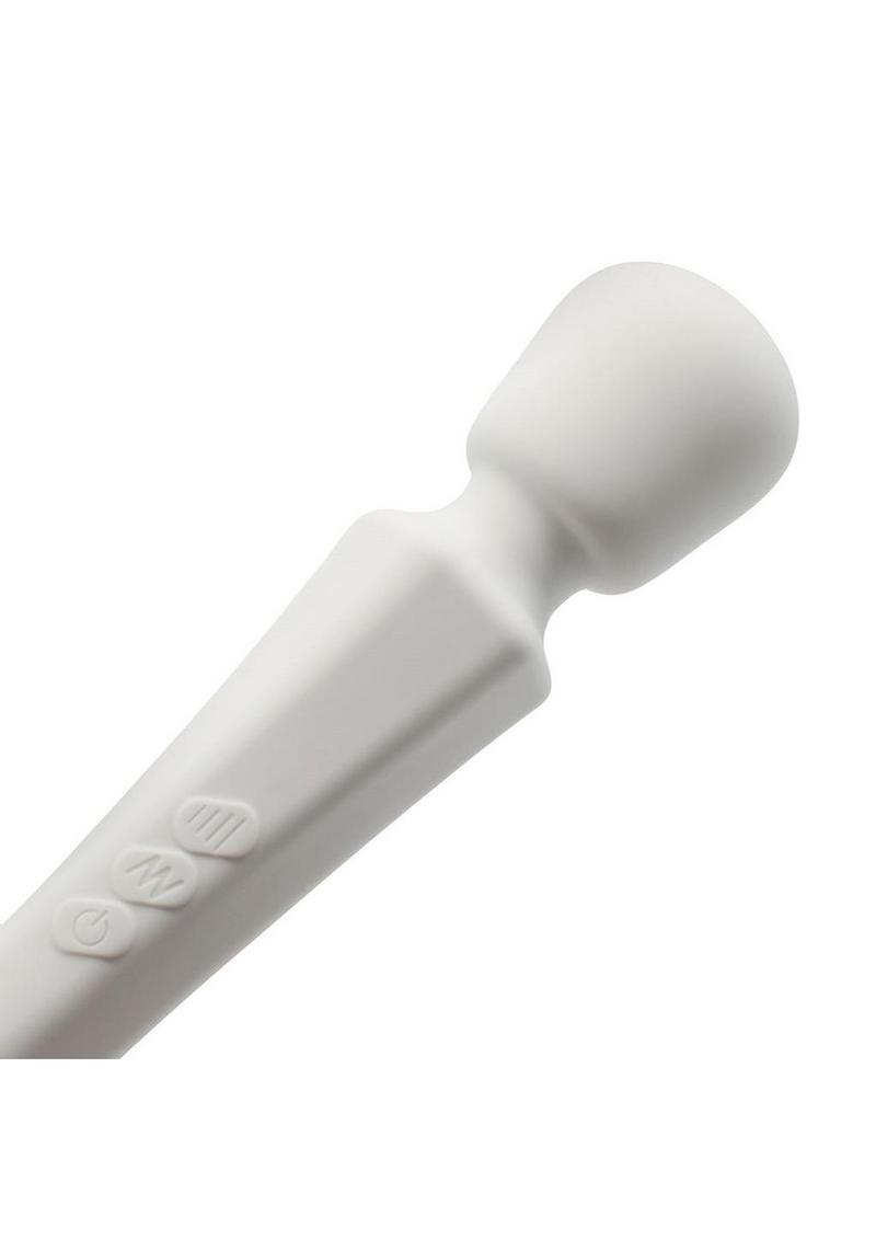 Handheld Rechargeable Body Wand Massager - White Pixey