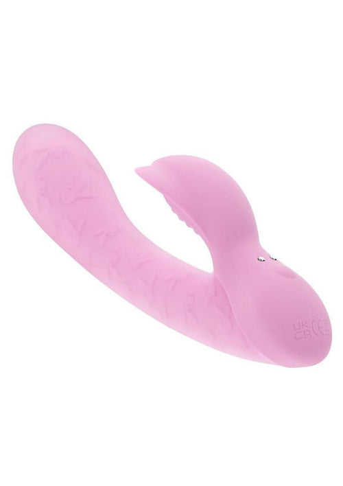 Load image 1 in gallery view. Playboy Rabbit Party Rechargeable Silicone Rabbit Vibrator - Purple
