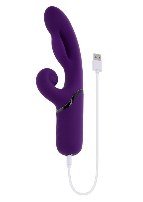 Load image 1 in gallery view. Pleasure Puff Rechargeable Silicone Expandable Rabbit Vibrator Evolved