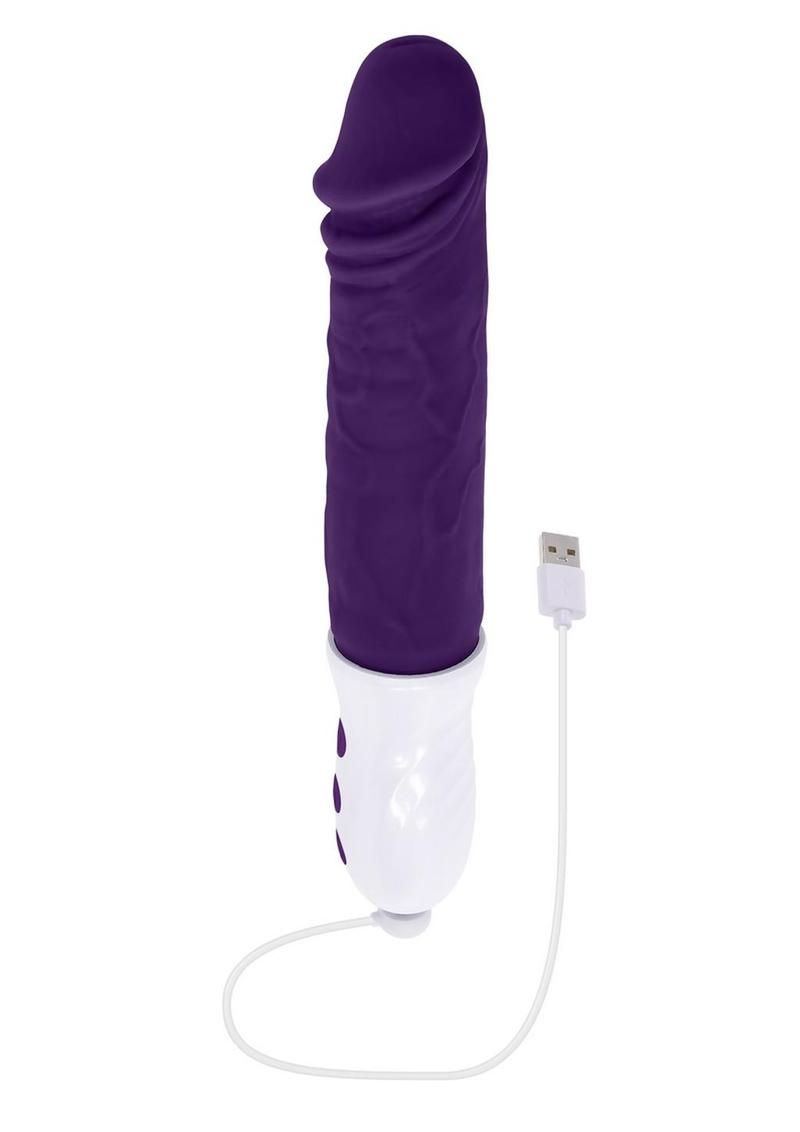 Plum Thrust Rechargeable Silicone Dildo Evolved