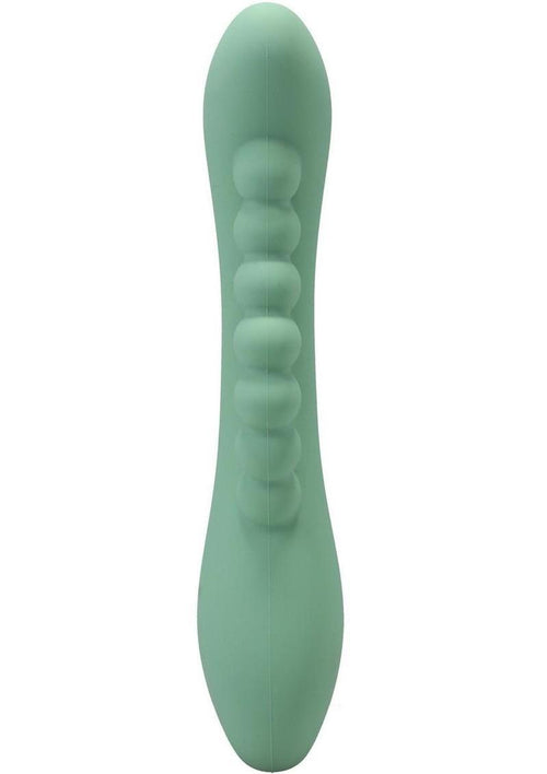 Load image 1 in gallery view. Polynesian Pleasures Into The C Kakui Me Rechargeable Silicone Vibrator with Clitoral Stimulator Versea