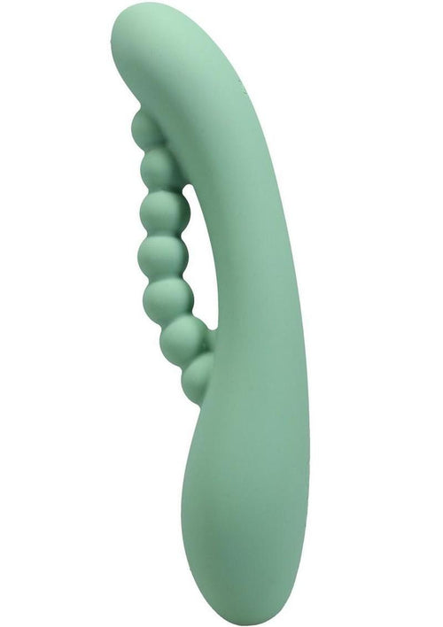 Load image 1 in gallery view. Polynesian Pleasures Into The C Kakui Me Rechargeable Silicone Vibrator with Clitoral Stimulator Versea