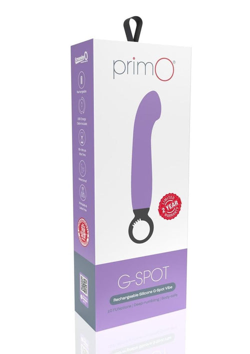 Load image 1 in gallery view. Primo G-Spot Rechargeable Silicone Vibrator - Lavender/Purple