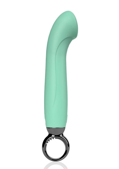 Load image 1 in gallery view. Primo G-Spot Rechargeable Silicone Vibrator - Teal