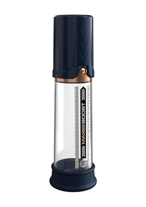 Load image 1 in gallery view. Pump Worx Max Boost Penis Pump - Blue/Clear