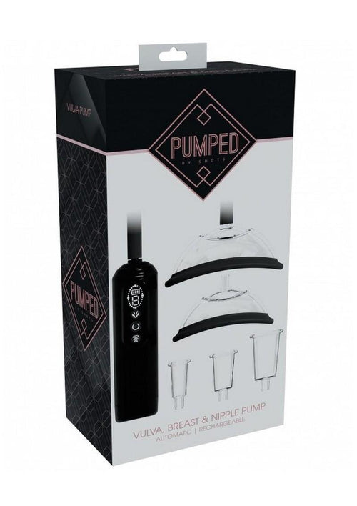 Load image 1 in gallery view. Pumped Automatic Rechargeable Vagina, Breast and Nipple Pump - Black