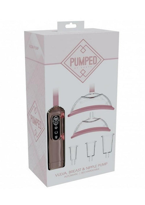 Load image 1 in gallery view. Pumped Automatic Rechargeable Vagina, Breast and Nipple Pump - Rose Gold