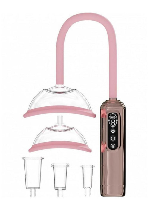 Load image 1 in gallery view. Pumped Automatic Rechargeable Vagina, Breast and Nipple Pump - Rose Gold