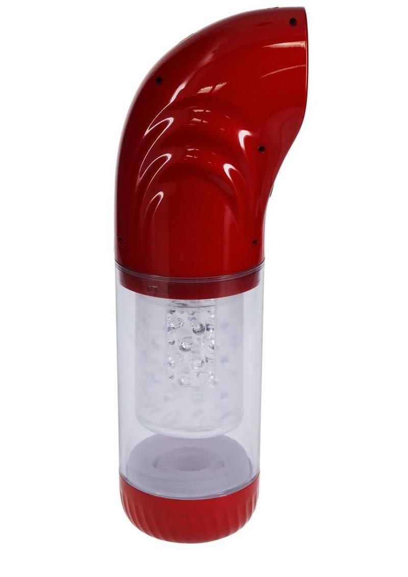 Pumped Strokemate Multi-Function Rechargeable Masturbator - Metallic Pumped
