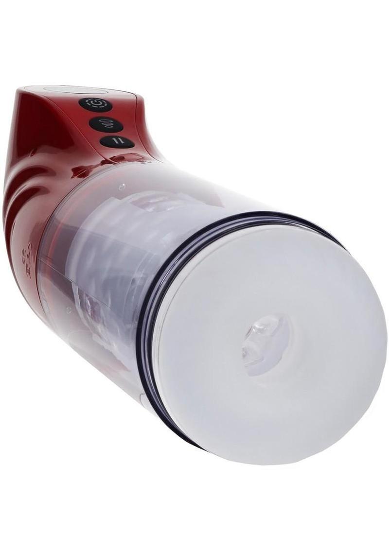 Pumped Strokemate Multi-Function Rechargeable Masturbator - Metallic Pumped