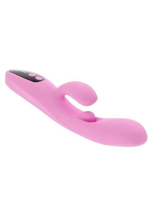 Load image 1 in gallery view. Push The Button Silicone Rabbit Vibrator with Clitoral Stimulator Evolved