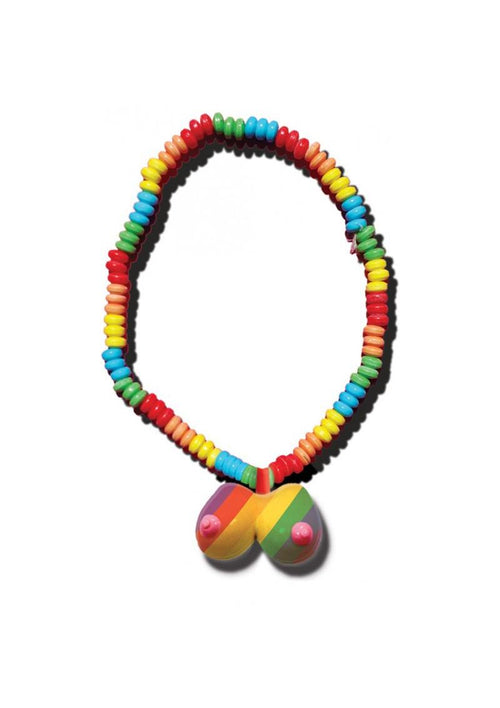 Load image 1 in gallery view. Rainbow Boobie Candy Necklace - Multicolor
