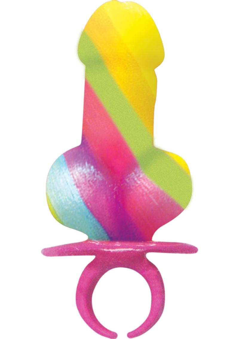 Rainbow Cock Ring Pop Candy, 12 Pack | Cassidy Bybee