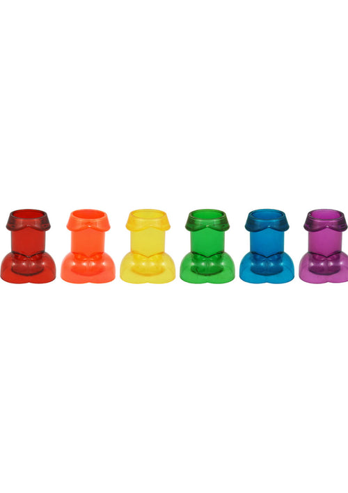 Load image 1 in gallery view. Rainbow Shot Glass Set (6