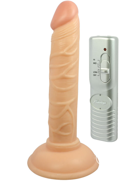 Load image 1 in gallery view. Real Skin All American Mini Whoppers Vibrating Dildo - Vanilla - 5in