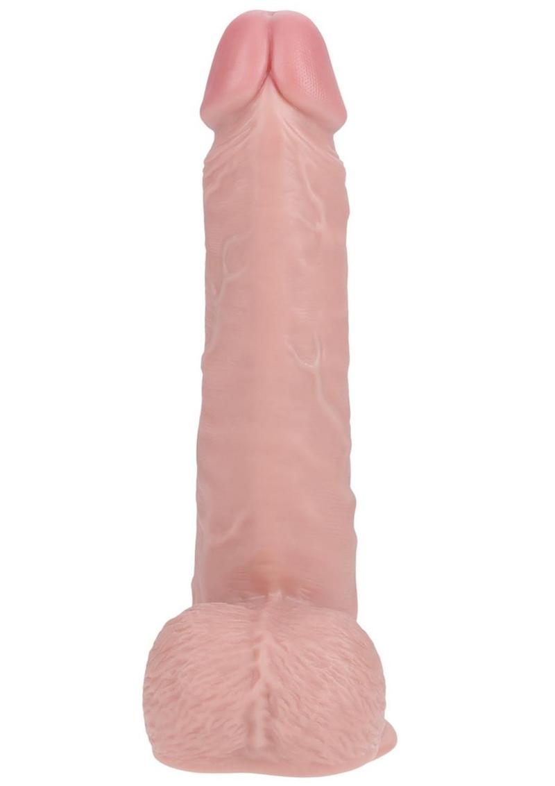 Realrock Vibrating and Rotating Cock with Balls Straight Real Rock
