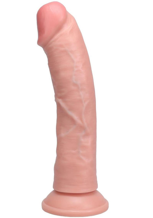 Load image 1 in gallery view. Realrock Vibrating Cock Regular Curved - Vanilla - 8in
