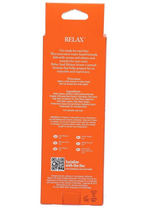 Load image 1 in gallery view. Relax Anal Relaxer For Everyone Water Based Lubricant Intimate Enhancements