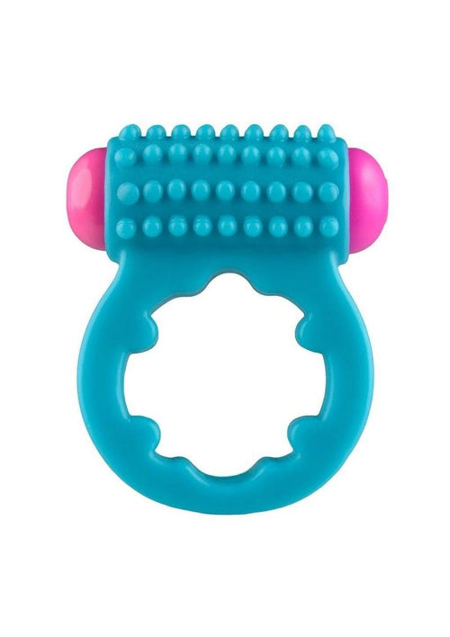 Load image 1 in gallery view. Rock Candy Sugar Buzz Vibrating Cock Ring - Blue