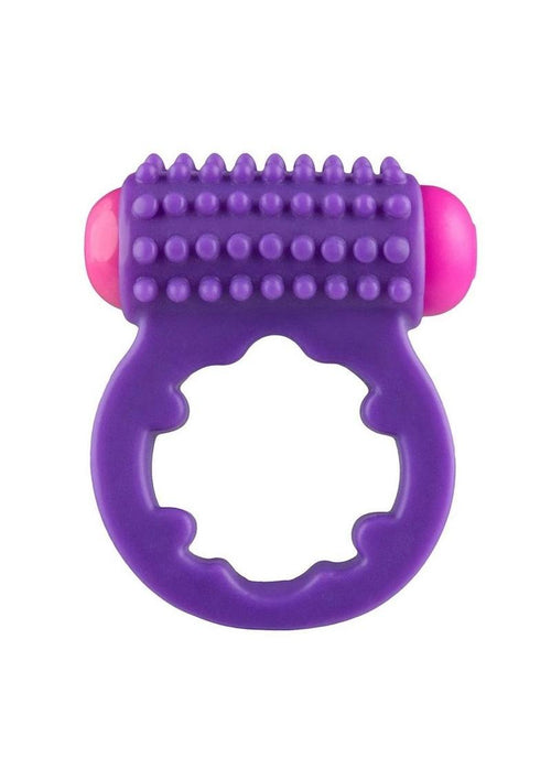 Load image 1 in gallery view. Rock Candy Sugar Buzz Vibrating Cock Ring - Purple