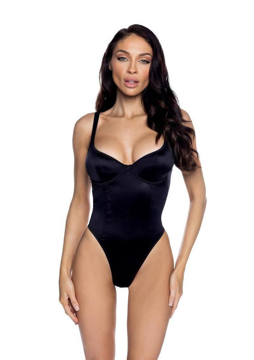 Load image 1 in gallery view. Playboy Midnight Essentials Bodysuit - Black - Medium