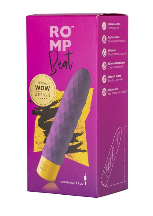 Load image 1 in gallery view. Romp Beat Rechargeable Silicone Bullet - Purple