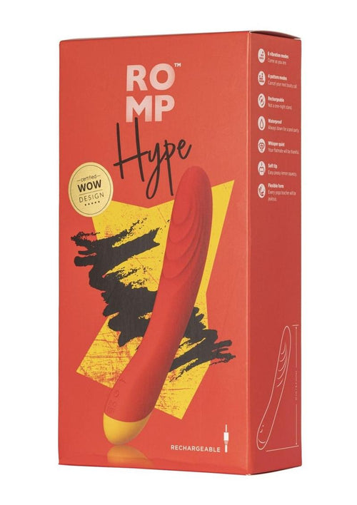 Load image 1 in gallery view. Romp Hype Rechargeable Silicone Vibrator - Orange