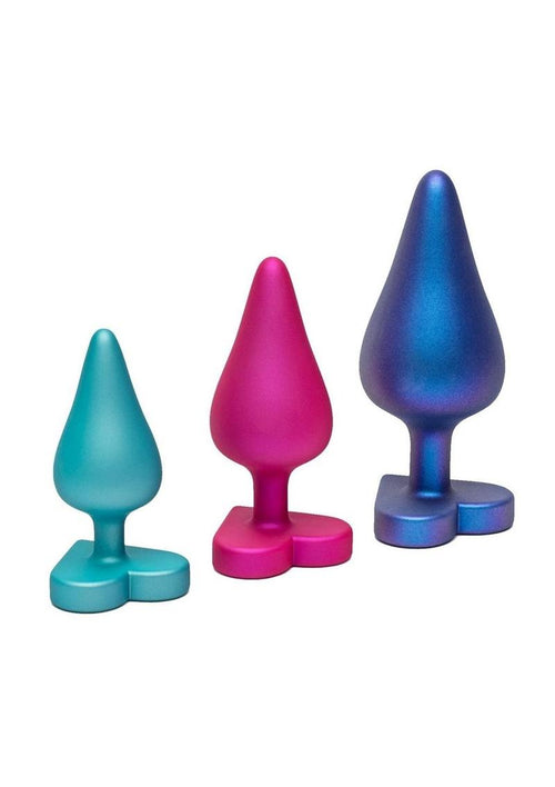 Load image 1 in gallery view. Romp Luster Silicone Anal Plug - Pink/Purple