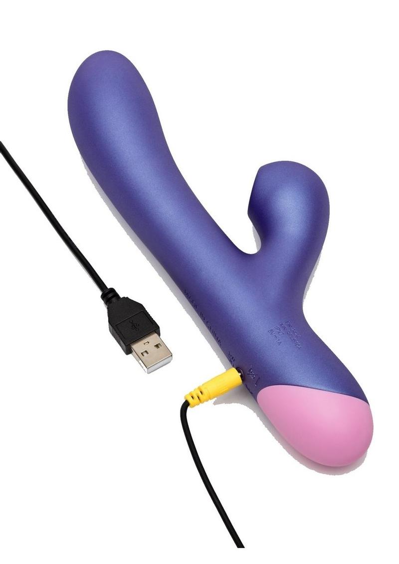 Romp Pulse Rechargeable Silicone Rabbit Vibrator with Pleasure Air Romp