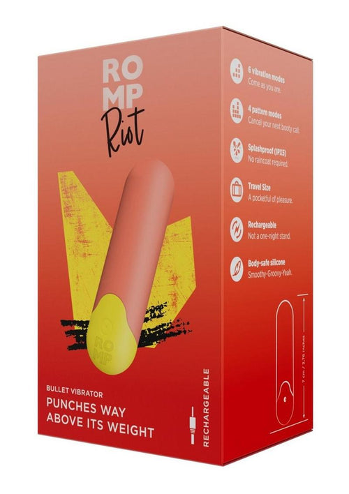 Load image 1 in gallery view. Romp Riot Rechargeable Silicone Bullet - Orange