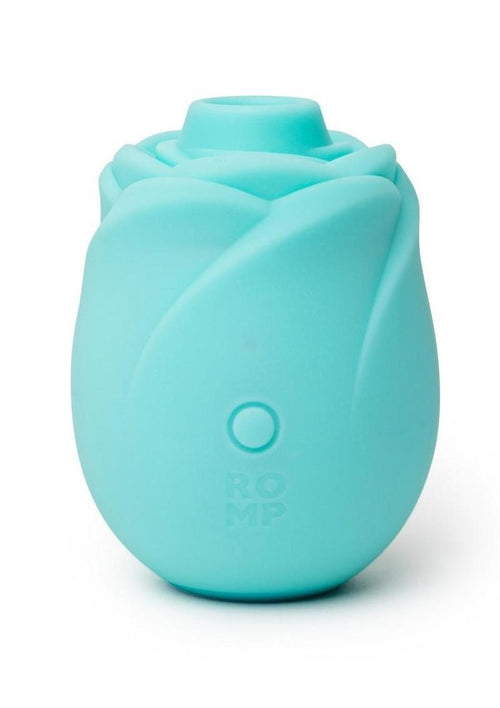 Load image 1 in gallery view. Romp Rose Glow Rechargeable Silicone Glow In The Dark Air Clitoral Stimulator - Blue