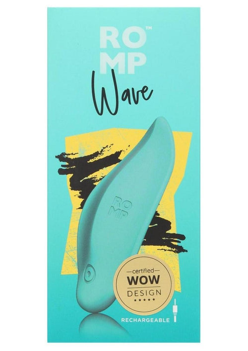 Load image 1 in gallery view. Romp Wave Rechargeable Silicone Clitoral Stimulator - Teal