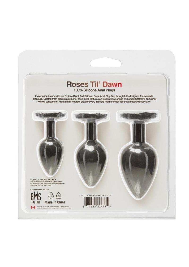 Roses Til Dawn Silicone Butt Plug BMS Factory