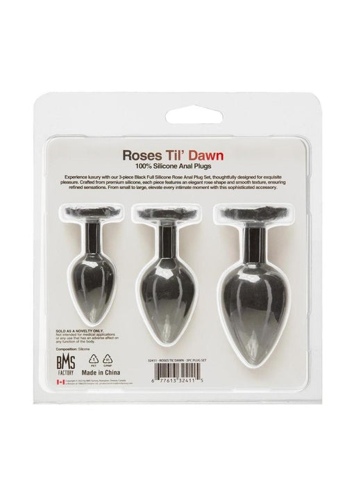 Load image 1 in gallery view. Roses Til Dawn Silicone Butt Plug BMS Factory