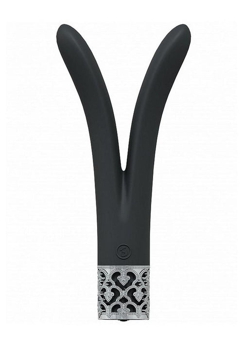 Load image 1 in gallery view. Royal Gems Dueling Queens Rechargeable Silicone Vibrator Royal Gems