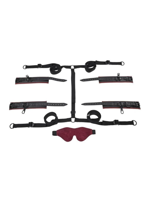 Load image 1 in gallery view. Saffron Under The Bed Restriant System - Black/Red