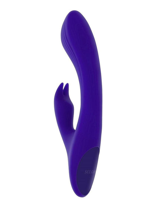 Load image 1 in gallery view. Selopa Poseable Bunny Rechargeable Silicone Rabbit Vibrator - Purple
