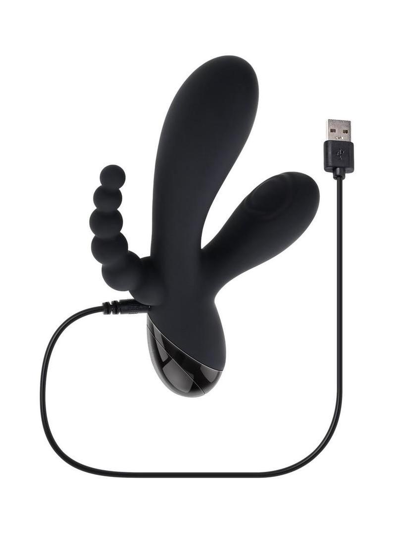 Triple Aces Rechargeable Silicone Triple Vibrator Selopa