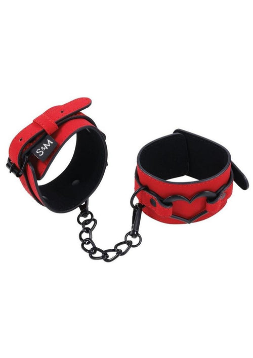 Load image 1 in gallery view. Sex and Mischief Amor Handcuffs - Black/Rose Gold