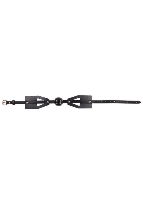 Load image 1 in gallery view. Sex and Mischeif Brat Ball Gag - Black/Rose Gold