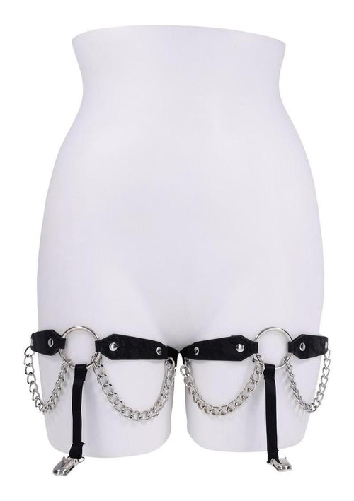Load image 1 in gallery view. Sex and Mischief Chain Lace Garters Sex and Mischief