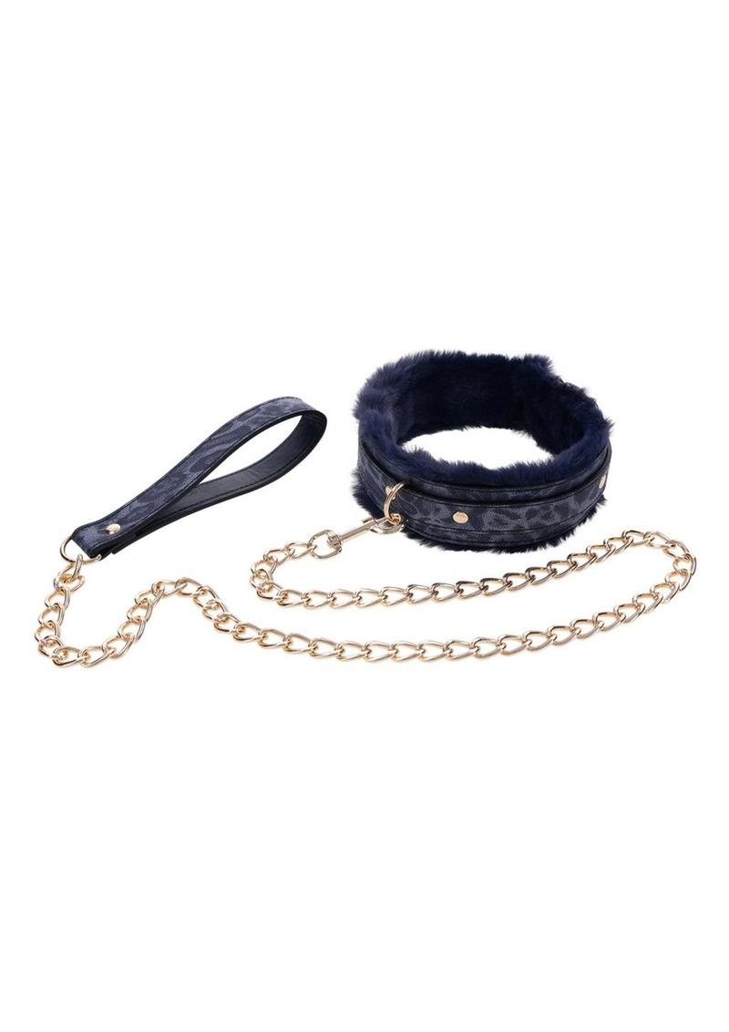 Sex and Mischief Cougar Fur Collar Andamp; Leash Sex and Mischief