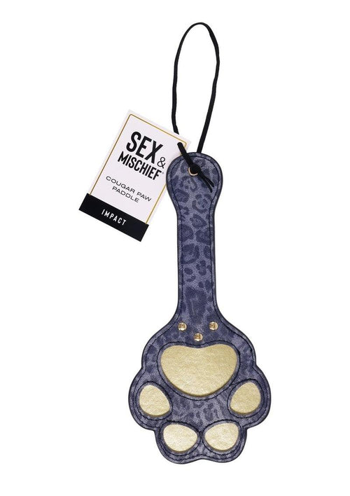Load image 1 in gallery view. Sex and Mischief Cougar Paw Paddle - Blue/Gold/Navy