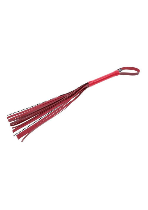 Load image 1 in gallery view. Sex and Mischief Ex's Andamp; Oh's Crystal Flogger - Black/Red
