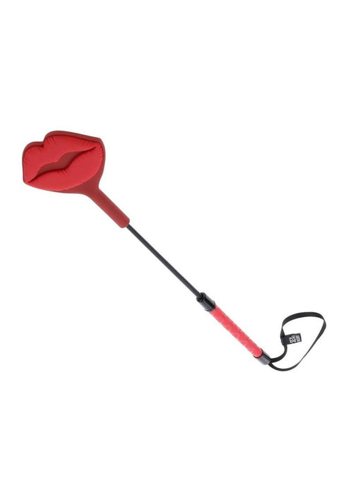 Load image 1 in gallery view. Sex and Mischief Ex's Andamp; Oh's Kiss Silicone Crop - Black/Red